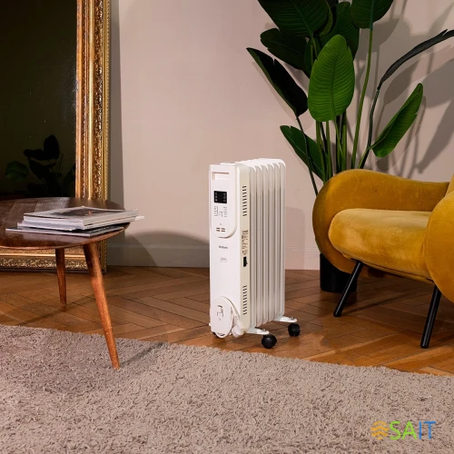 Радиатор масляный Timberk Home Intellect T-OR1507-F10E-WF 1500Вт белый