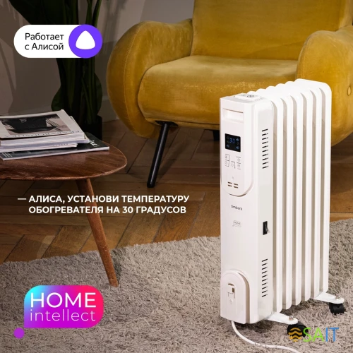 Радиатор масляный Timberk Home Intellect T-OR1507-F10E-WF 1500Вт белый