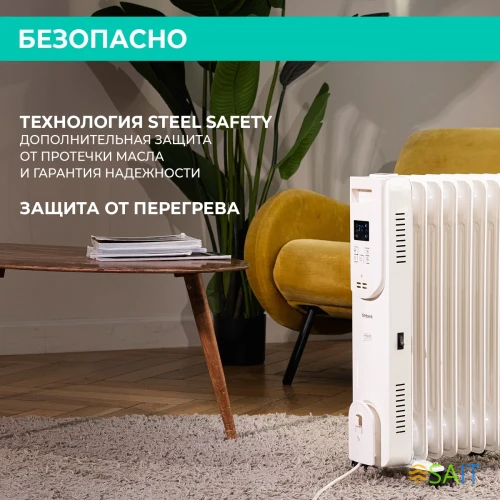 Радиатор масляный Timberk Home Intellect T-OR1507-F10E-WF 1500Вт белый