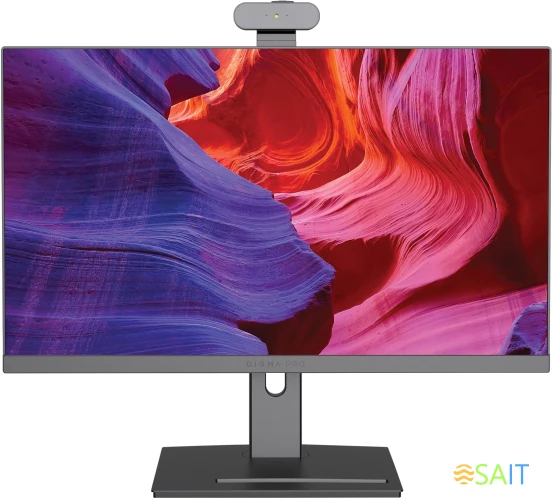 Моноблок Digma Pro Vision 23.8" Full HD Ryzen 5 5500U (2.1) 8Gb SSD256Gb RGr CR Windows 11 Professional Eth WiFi BT 90W клавиатура мышь Cam черный 1920x1080