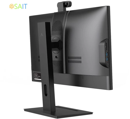 Моноблок Digma Pro Vision 23.8" Full HD Ryzen 5 5500U (2.1) 8Gb SSD256Gb RGr CR Windows 11 Professional Eth WiFi BT 90W клавиатура мышь Cam черный 1920x1080