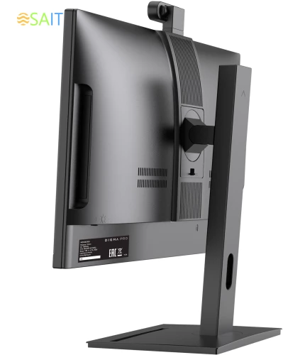 Моноблок Digma Pro Vision 23.8" Full HD Ryzen 5 5500U (2.1) 8Gb SSD256Gb RGr CR Windows 11 Professional Eth WiFi BT 90W клавиатура мышь Cam черный 1920x1080