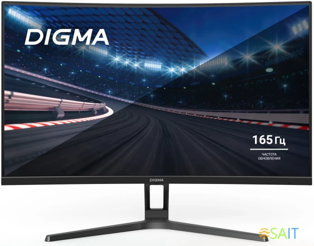 Монитор Digma 27" Overdrive 27A510F черный VA LED 1ms 16:9 HDMI M/M матовая 300cd 178гр/178гр 1920x1080 165Hz G-Sync FreeSync DP FHD 4.65кг