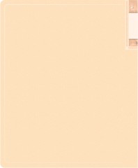 Папка с 40 прозр.вклад. Бюрократ Gems GEM40CREAM A4 пластик 0.7мм торц.карм с бум. встав кремовый жемчуг