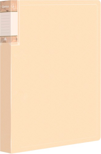 Папка с 40 прозр.вклад. Бюрократ Gems GEM40CREAM A4 пластик 0.7мм торц.карм с бум. встав кремовый жемчуг