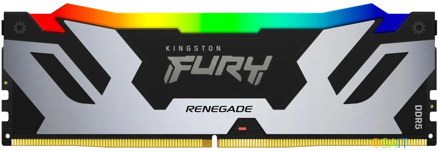 Память DDR5 48GB 6400MHz Kingston KF564C32RSA-48 Fury Renegade XMP RGB RTL Gaming PC5-51200 CL32 DIMM 288-pin 1.4В dual rank с радиатором Ret