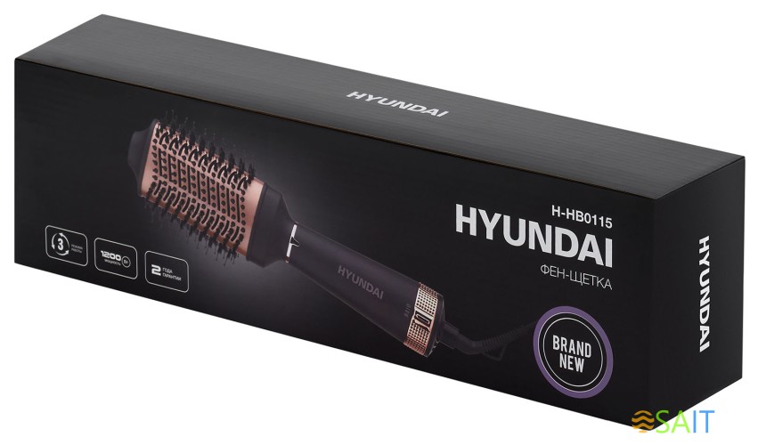 Фен-щетка Hyundai H-HB0115 1200Вт черный