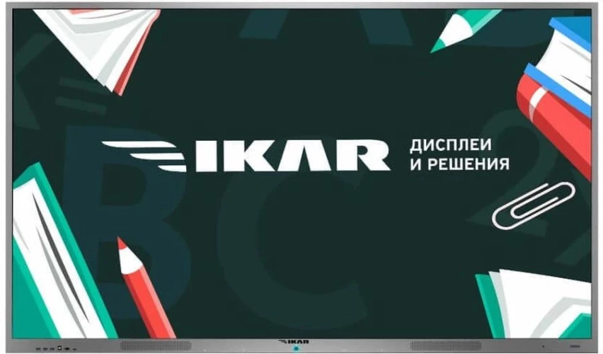 Панель Ikar 75" ИП 75-214-410 черный IPS LED 8ms 16:9 DVI HDMI M/M матовая 1200:1 400cd 178гр/178гр 3840x2160 VGA DP SPDIF UHD USB 70кг (RUS)