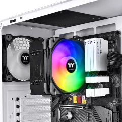 Устройство охлаждения(кулер) Thermaltake UX200 SE ARGB Soc-AM5/AM4/1200/1700/1851 черный 4-pin 25dB Al+Cu 170W Ret (CL-P105-AL12SW-A)
