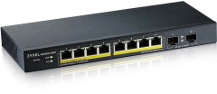 Коммутатор Zyxel GS1900-10HP-EU0102F (L2) 8x1Гбит/с 2SFP 8PoE+ 77W управляемый