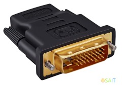Переходник Buro HDMI (f) DVI-D (m) (HDMI-19FDVID-M_ADPT) черный