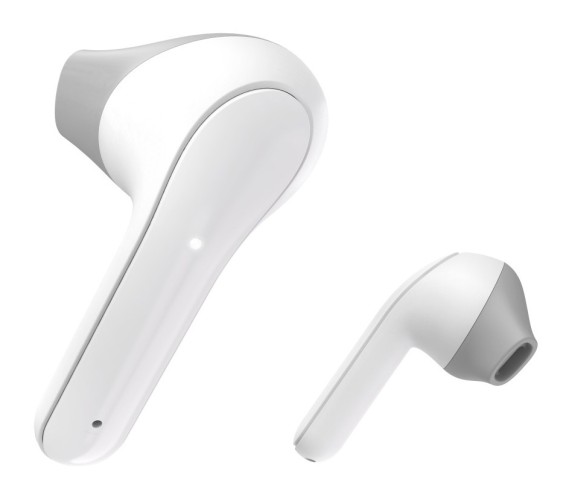 Гарнитура вкладыши Hama Freedom Light белый/серый беспроводные bluetooth в ушной раковине (00184068)