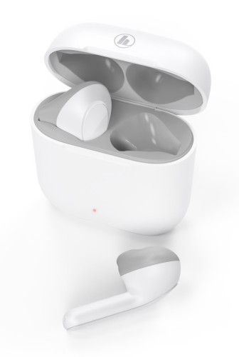 Гарнитура вкладыши Hama Freedom Light белый/серый беспроводные bluetooth в ушной раковине (00184068)