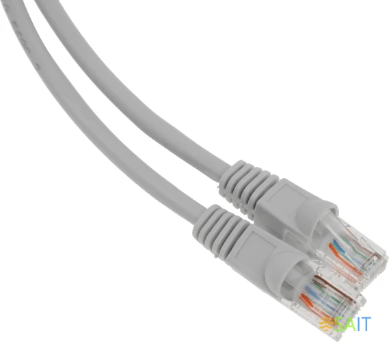 Патч-корд Buro UTP-5E-0,5M-G-LSZH UTP cat.5E 0.5м серый RJ-45 (m)-RJ-45 (m)