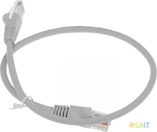 Патч-корд Buro UTP-5E-0,5M-G-LSZH UTP cat.5E 0.5м серый RJ-45 (m)-RJ-45 (m)