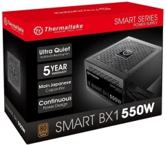 Блок питания Thermaltake ATX 550W Smart BX1 SE 80+ bronze 24pin APFC 120mm fan color LED 6xSATA RTL