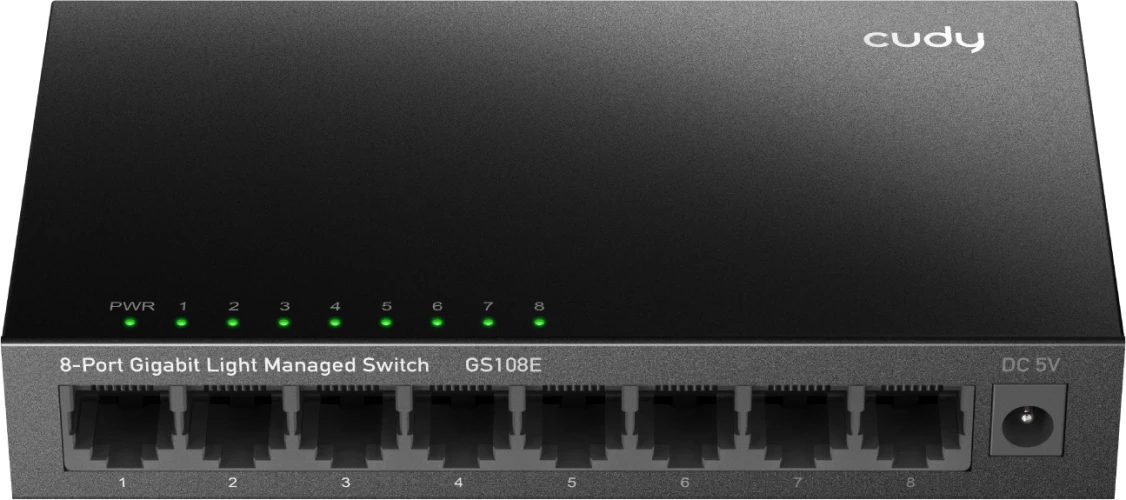 Коммутатор Cudy GS108E (L2+) 8x1Гбит/с настраиваемый
