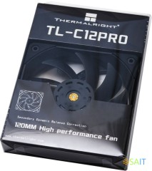 Вентилятор для корпуса Thermalright TL-C12 Pro 120х120x25 черный 4-pin 29.6дБ (TL-C12-PRO) Ret