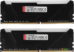 Память DDR4 2x16GB 3200MHz Kingston KF432C16BB12AK2/32 Fury Beast RGB RTL Gaming PC4-25600 CL16 DIMM 288-pin 1.35В dual rank с радиатором Ret