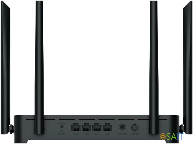 Роутер беспроводной Netis NX31 AX3000 10/100/1000BASE-TX черный