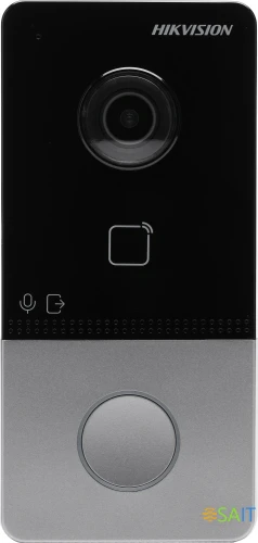 Видеопанель Hikvision DS-KV6113-WPE1(C) цветной сигнал CMOS цвет панели: черный