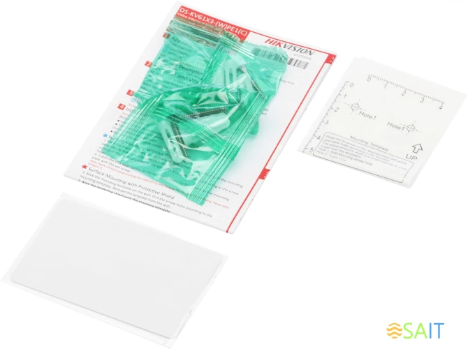 Видеопанель Hikvision DS-KV6113-WPE1(C) цветной сигнал CMOS цвет панели: черный