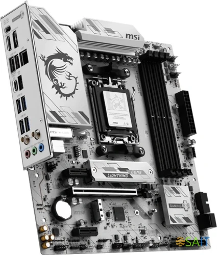Материнская плата MSI B850M GAMING PLUS WIFI6E SocketAM5 AMD B850 4xDDR5 mATX AC`97 8ch(7.1) 2.5Gg RAID+HDMI+DP