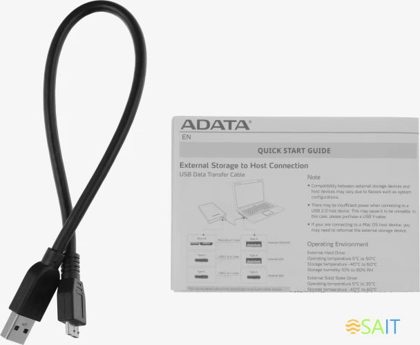 Жесткий диск A-Data USB 3.0 1Tb AHD650-1TU31-CBL HD650 DashDrive Durable 2.5" синий