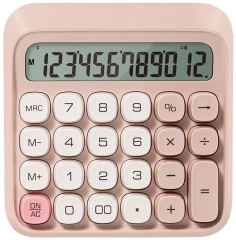 Калькулятор настольный Deli EM36 PINK розовый 12-разр.