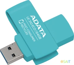 Флеш Диск A-Data 64GB UC310E UC310E-64G-RGN USB3.2 зеленый
