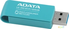 Флеш Диск A-Data 64GB UC310E UC310E-64G-RGN USB3.2 зеленый