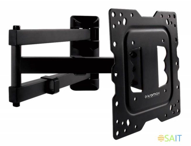 Кронштейн для телевизора Kromax DIX-18 черный 22"-65" макс.40кг настенный поворот и наклон