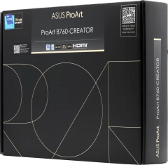 Материнская плата Asus PROART B760-CREATOR Soc-1700 Intel B760 4xDDR5 ATX AC`97 8ch(7.1) 1 x 2.5Gigabit + Gigabit Ethernet RAID+HDMI+DP