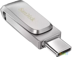 Флеш Диск Sandisk 128Gb Ultra Dual Drive Luxe SDDDC4-128G-G46 USB3.1 серебристый