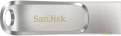 Флеш Диск Sandisk 128Gb Ultra Dual Drive Luxe SDDDC4-128G-G46 USB3.1 серебристый