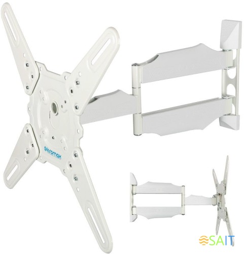 Кронштейн для телевизора Kromax ATLANTIS-40 белый 22"-65" макс.40кг настенный поворот и наклон