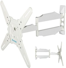 Кронштейн для телевизора Kromax ATLANTIS-40 белый 22"-65" макс.40кг настенный поворот и наклон