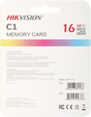 Флеш карта microSDHC 16GB Hikvision HS-TF-C1(STD)/16G/Adapter + adapter