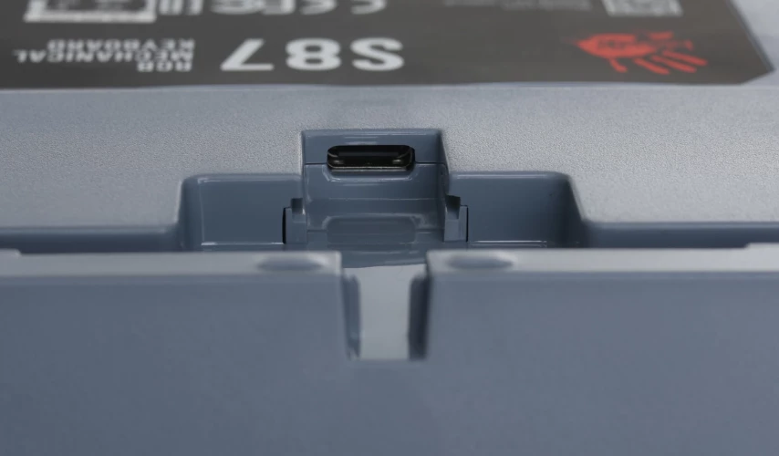 Клавиатура A4Tech Bloody S87 Energy механическая серый/зеленый USB for gamer LED (S87 USB ENERGY ASH)