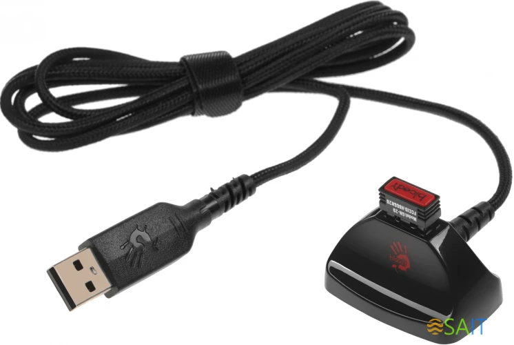 Мышь A4Tech Bloody R80 Plus Skull черный/рисунок оптическая 5000dpi беспров. USB 7but (R80 PLUS (SKULL))