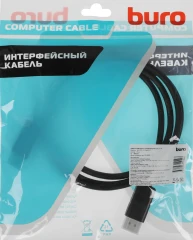 Кабель аудио-видео Buro V1.4 DisplayPort (m)/DisplayPort (m) 1.5м. черный (BU-DP1.4-1.5MCCS)