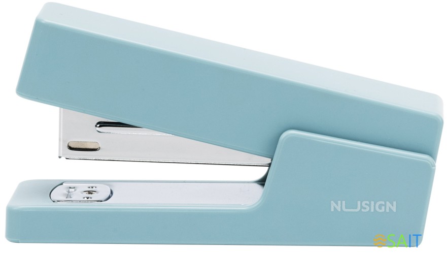 Степлер Deli NS084-BL Nusign 24/6 26/6 (20листов) синий 100скоб коробка