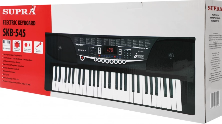 Синтезатор Supra SKB-545 54клав. черный