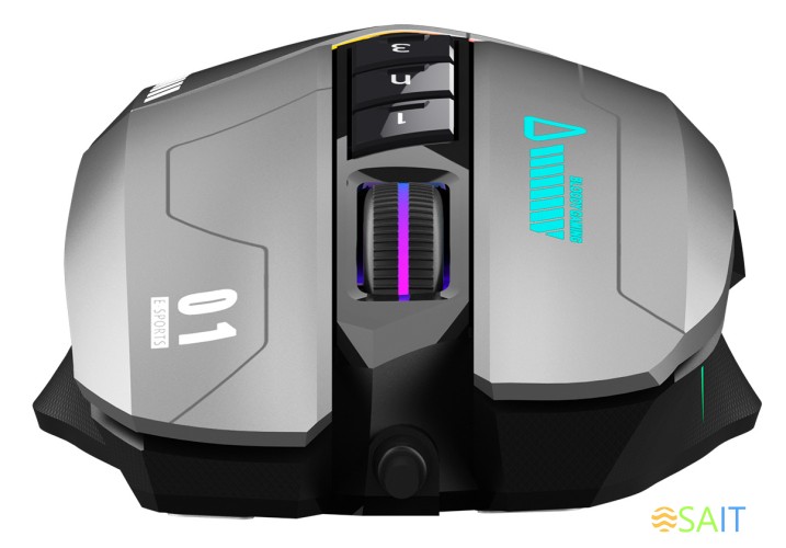 Мышь A4Tech Bloody W60 Max Gun серый/черный оптическая 10000dpi USB 10but