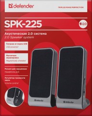 Defender Акустическая 2.0 система SPK-225 6 Вт, питание от USB Defender SPK-225