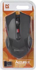 Defender Беспроводная оптическая мышь Accura MM-275 красный,6 кнопок, 800-1600 dpi Defender Accura MM-275 Red