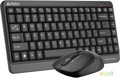Клавиатура + мышь A4Tech Fstyler FG1110 клав:черный/серый мышь:черный/серый USB беспроводная Multimedia (FG1110 GREY)