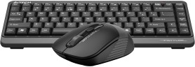 Клавиатура + мышь A4Tech Fstyler FG1110 клав:черный/серый мышь:черный/серый USB беспроводная Multimedia (FG1110 GREY)