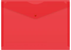 Конверт на кнопке Silwerhof Eco SE-PK120/RED A4 пластик 0.12мм красный