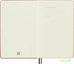 Блокнот Moleskine CLASSIC EXPENDED QP060EXPF2 Large 130х210мм 400стр. линейка твердая обложка красный